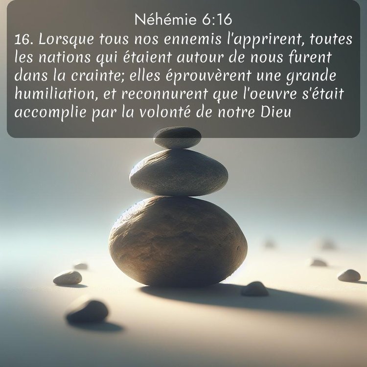 Segond Néhémie 6:16