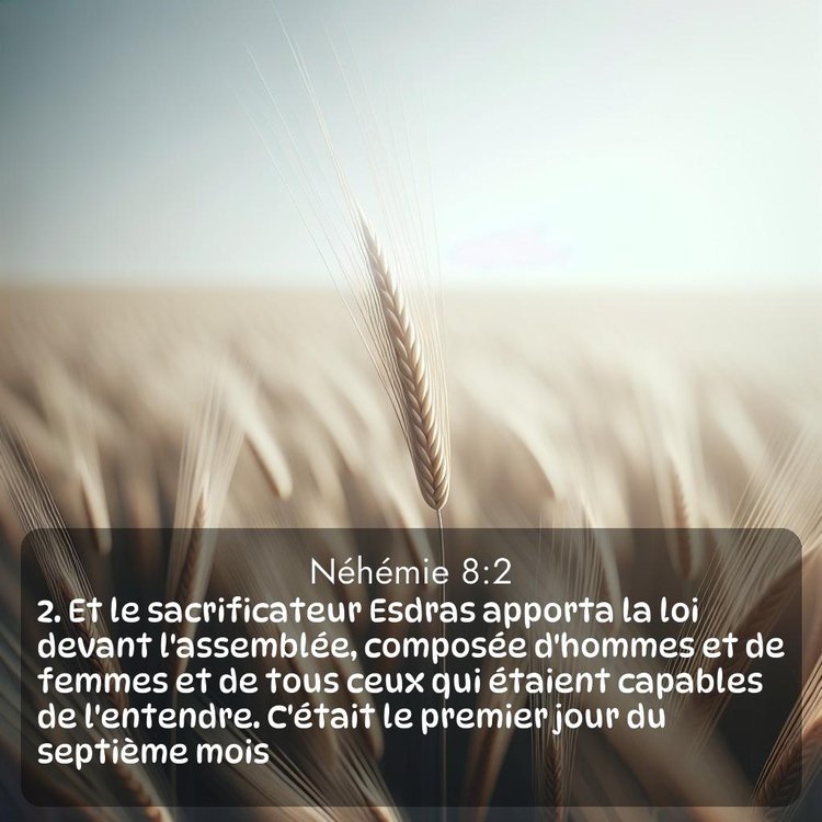 Segond Néhémie 8:2