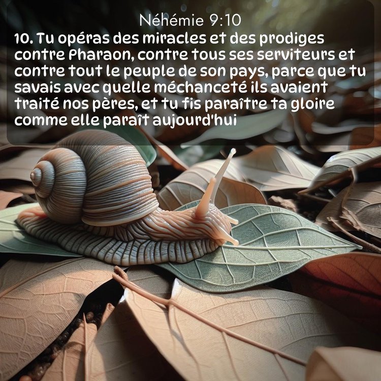 Segond Néhémie 9:10