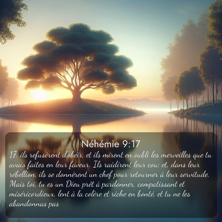 Segond Néhémie 9:17