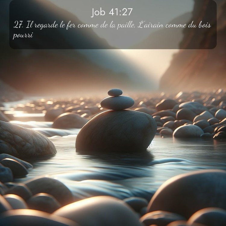 Segond Job 41:27