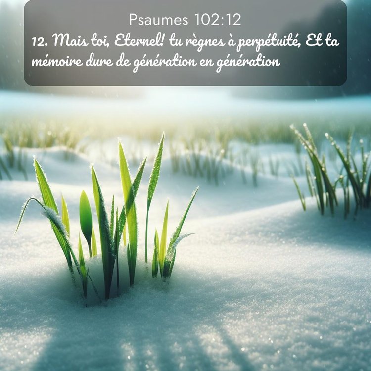 Segond Psaumes 102:12