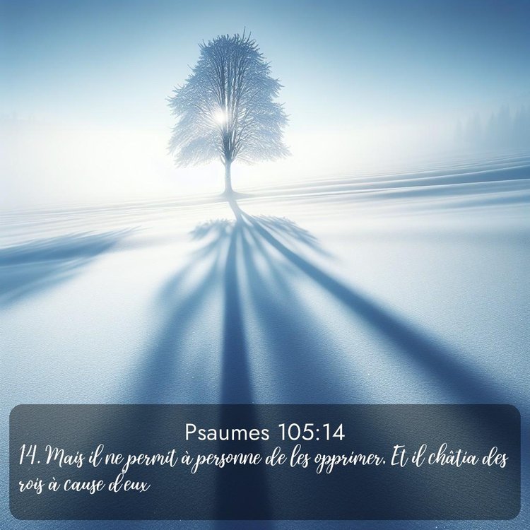 Segond Psaumes 105:14