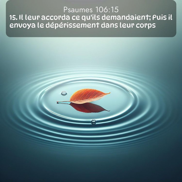 Segond Psaumes 106:15