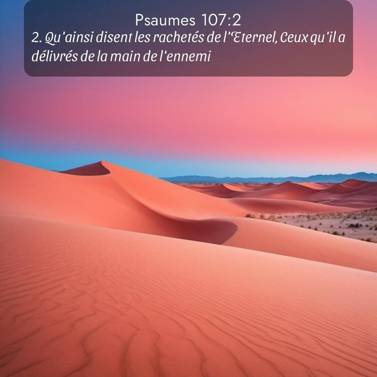 Segond Psaumes 107:2