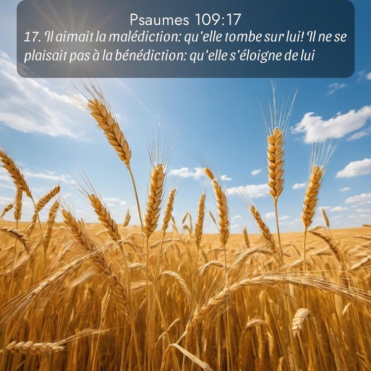 Segond Psaumes 109:17