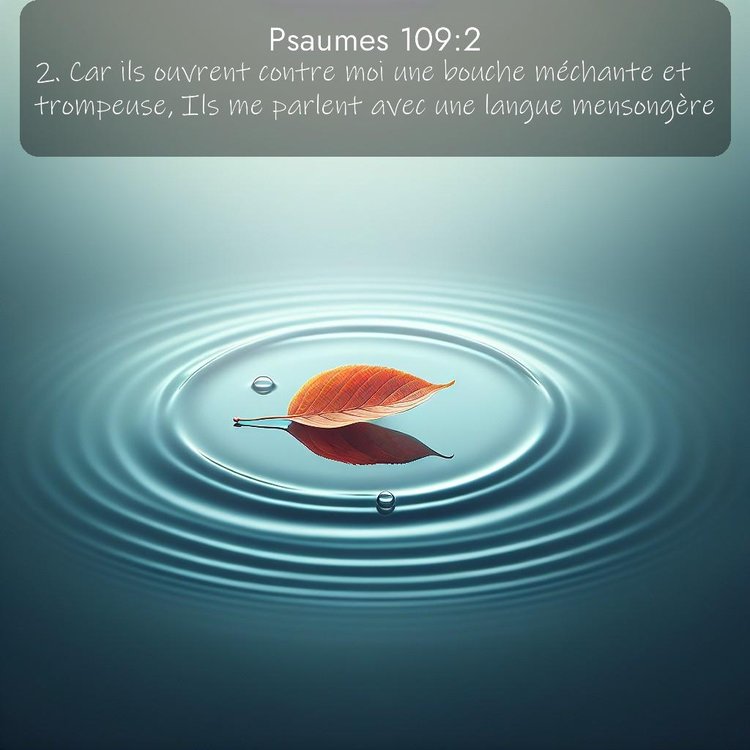 Segond Psaumes 109:2