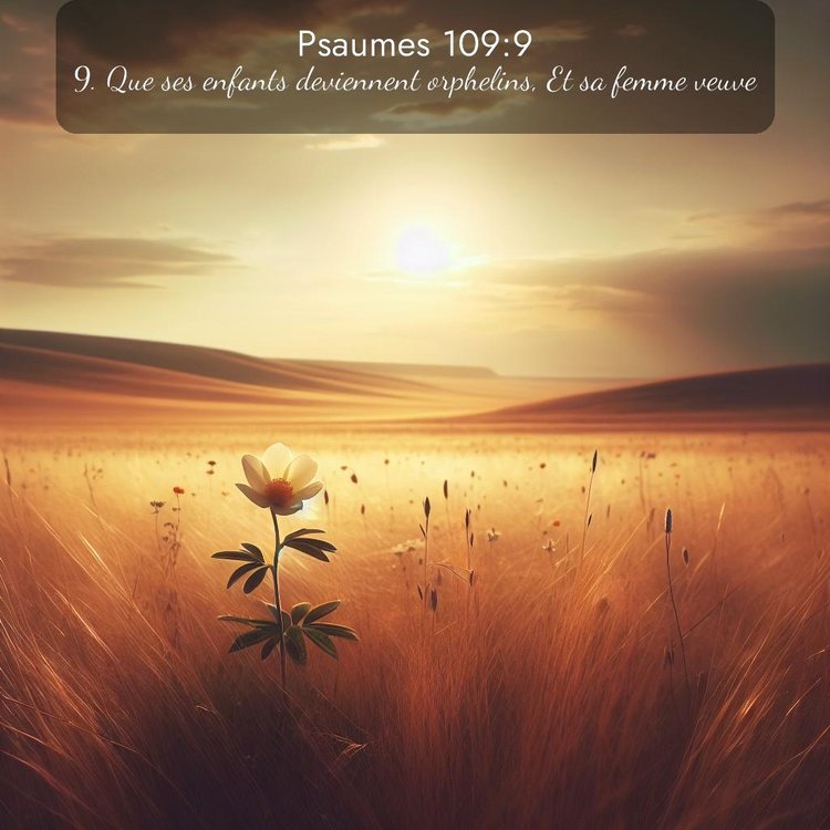 Segond Psaumes 109:9