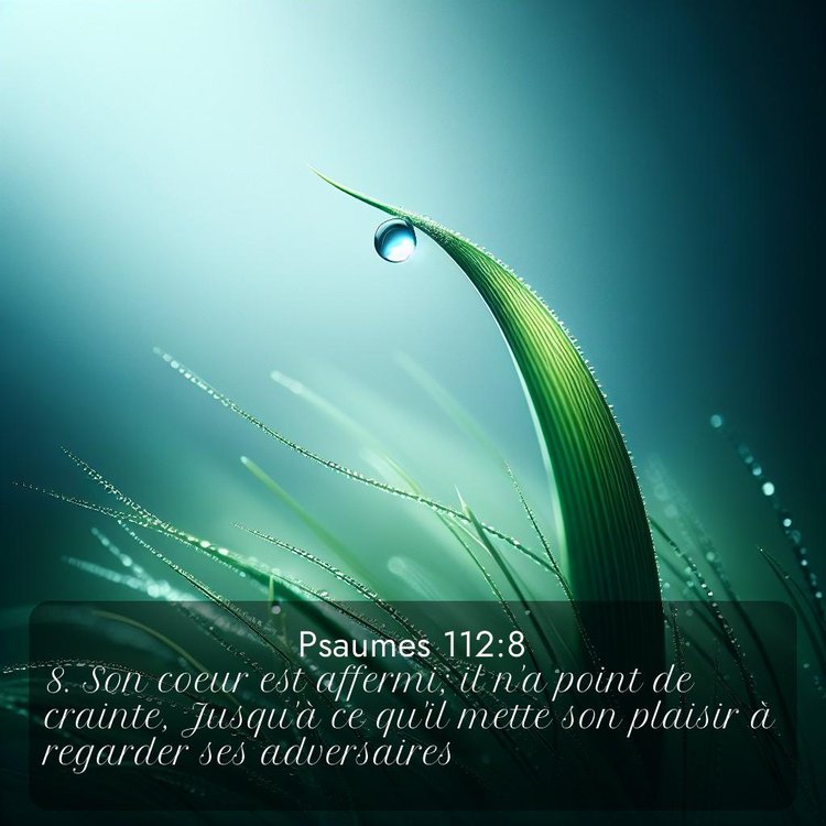 Segond Psaumes 112:8