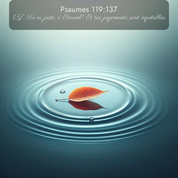 Segond Psaumes 119:137