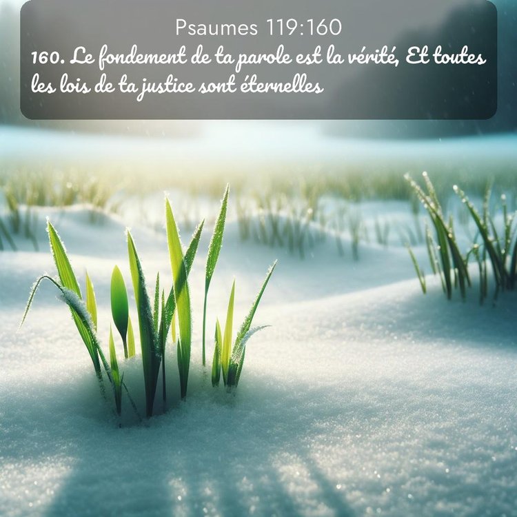 Segond Psaumes 119:160