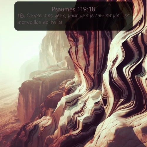 Segond Psaumes  ; image nature: image avec le verset biblique :Ouvre mes yeux, pour que je contemple Les merveilles de ta loi! ;  ; 119:18