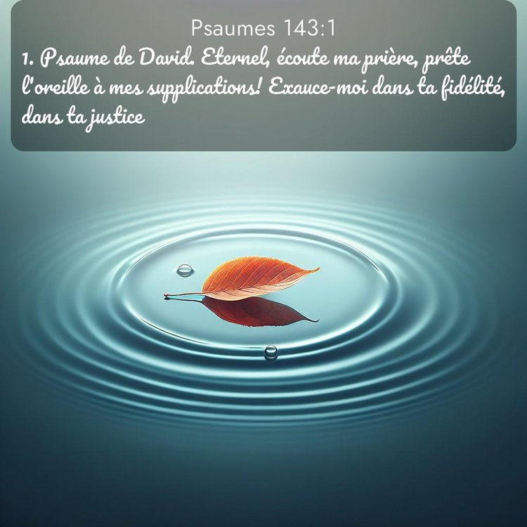 Segond Psaumes 143:1