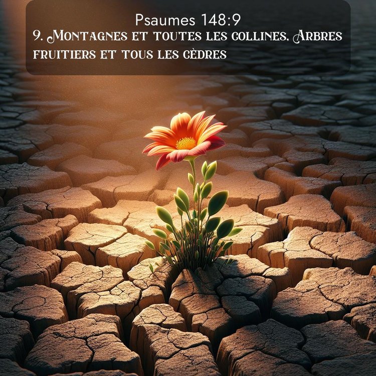 image nature avec verset biblique de la Bible