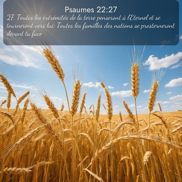 Bible Segond Psaumes 22:27