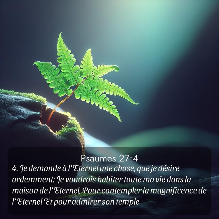 Segond Psaumes 27:4