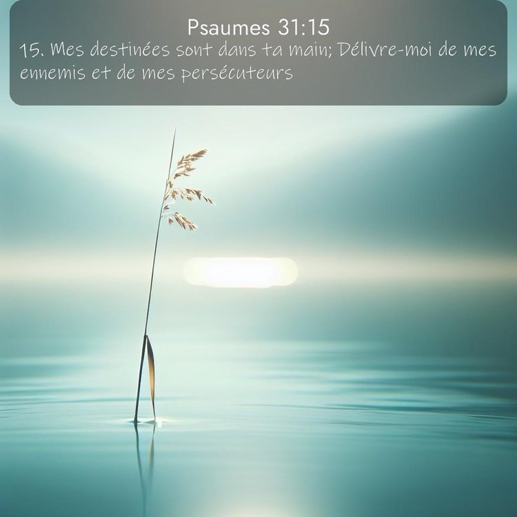 Segond Psaumes 31:15