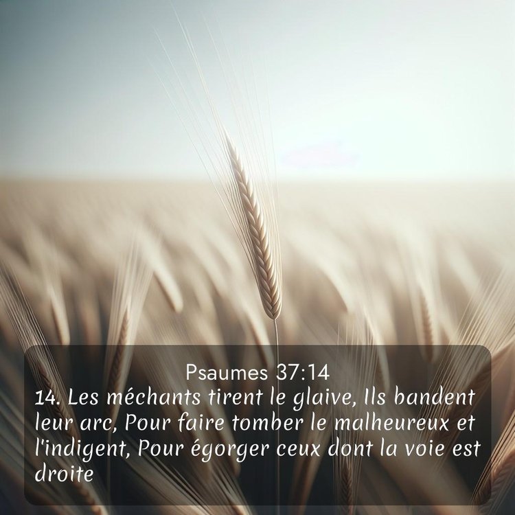 Segond Psaumes 37:14