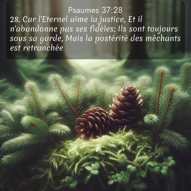 Segond Psaumes 37:28