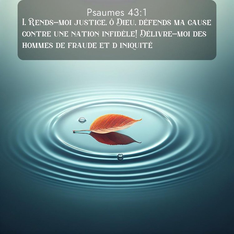 Segond Psaumes 43:1