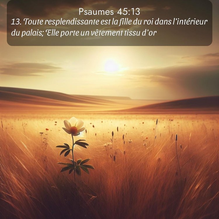 Segond Psaumes 45:13