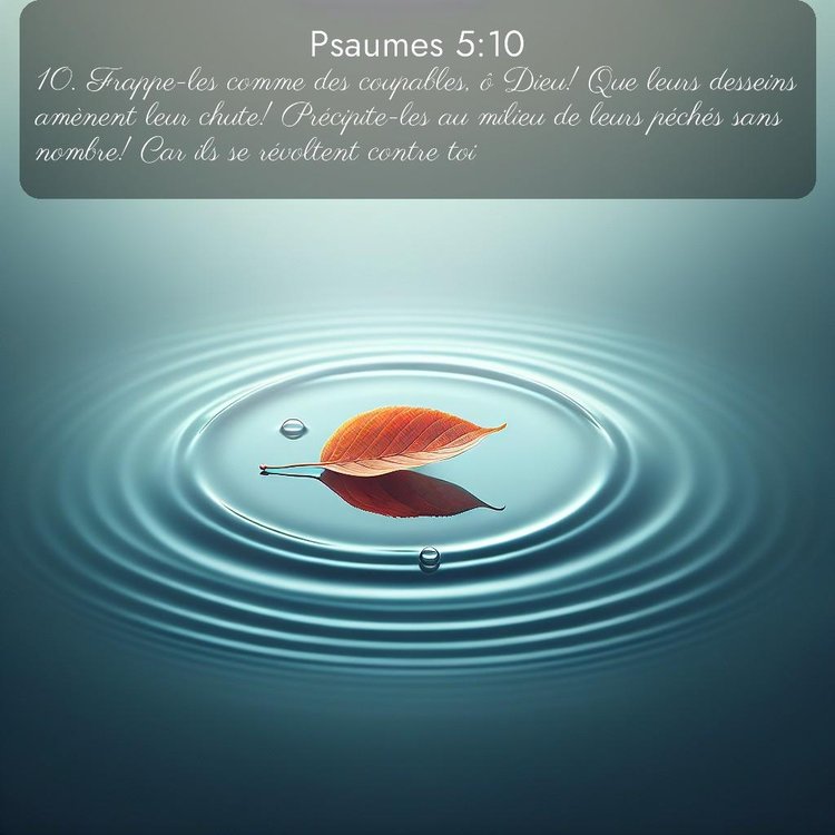 Segond Psaumes 5:10