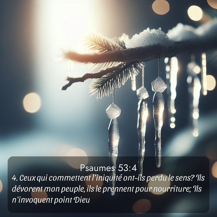 Segond Psaumes 53:4