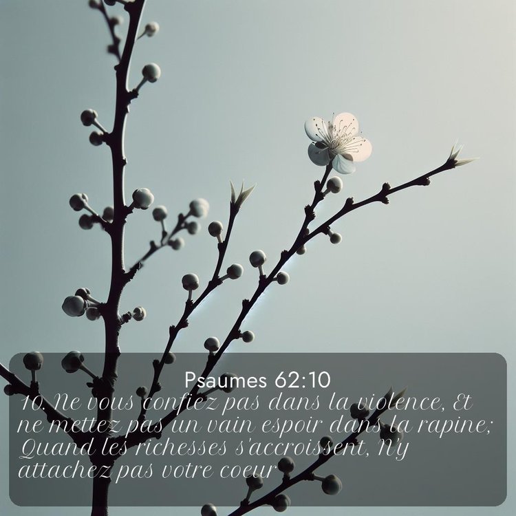 Segond Psaumes 62:10