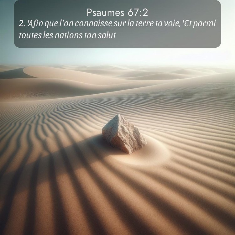 Segond Psaumes 67:2