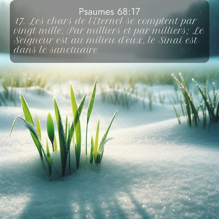 Segond Psaumes 68:17