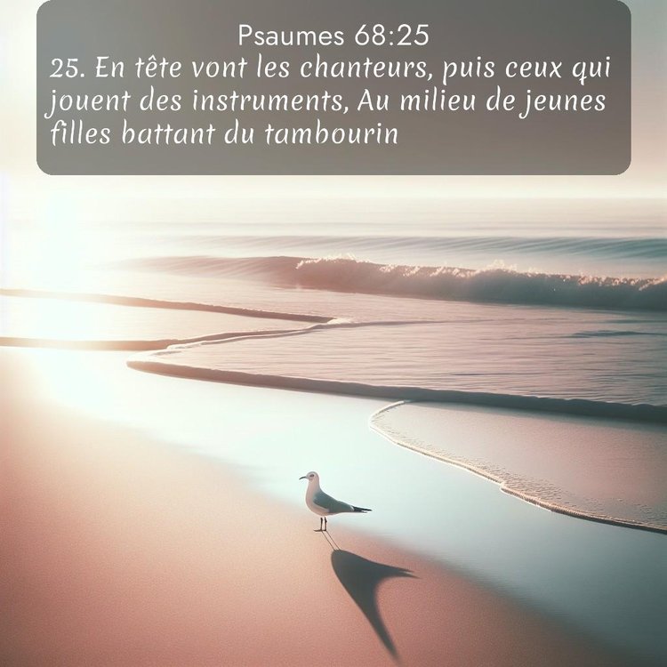 Segond Psaumes 68:25