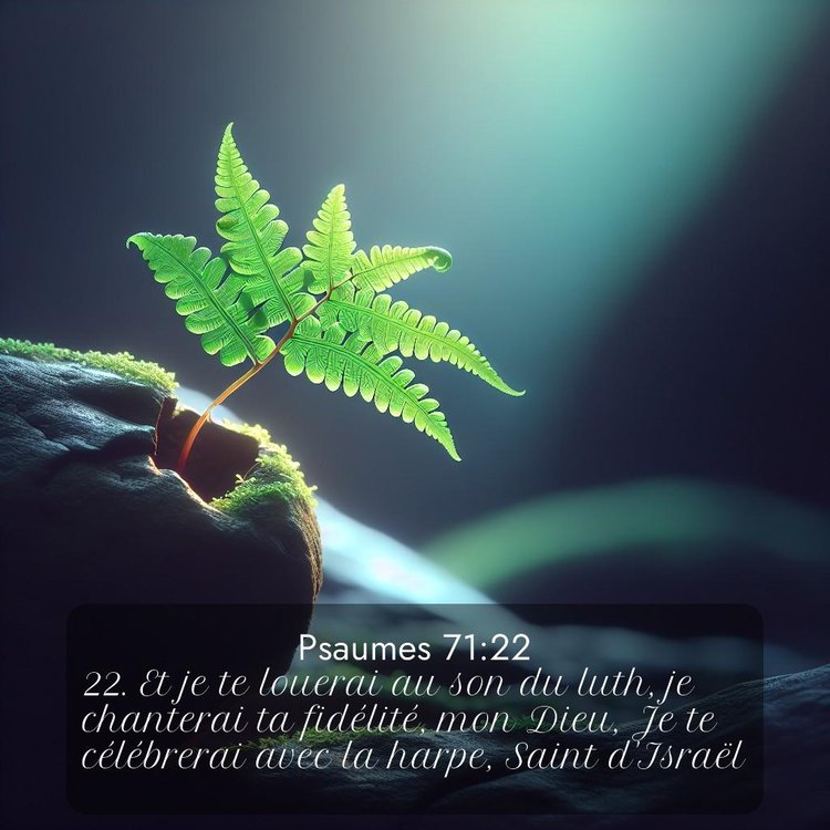 image nature avec verset biblique de la Bible