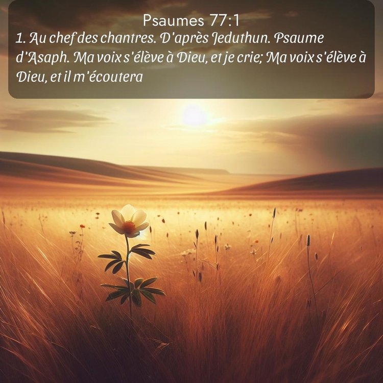 Segond Psaumes 77:1