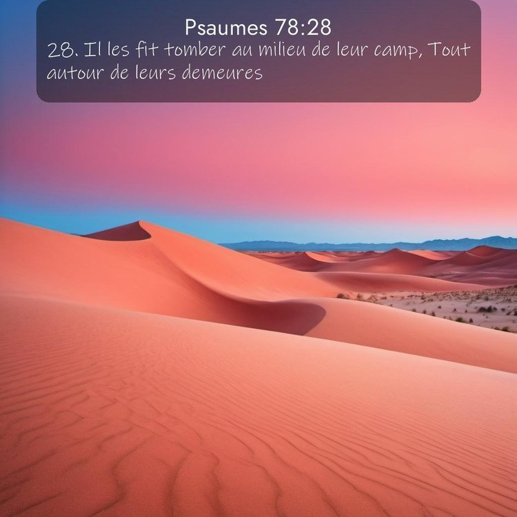 Segond Psaumes 78:28