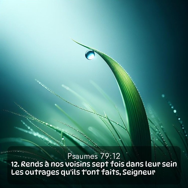 Segond Psaumes 79:12