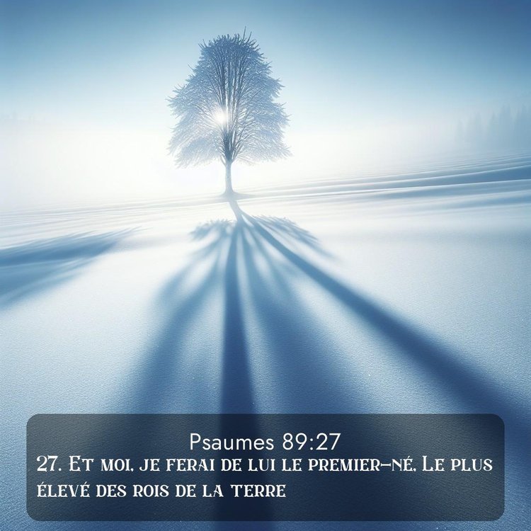 Segond Psaumes 89:27