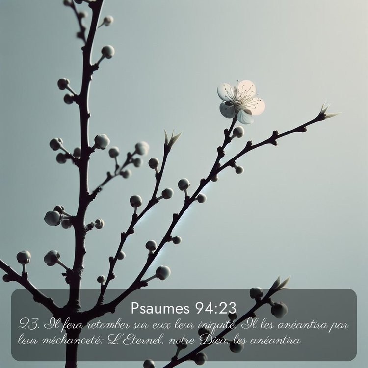 Segond Psaumes 94:23