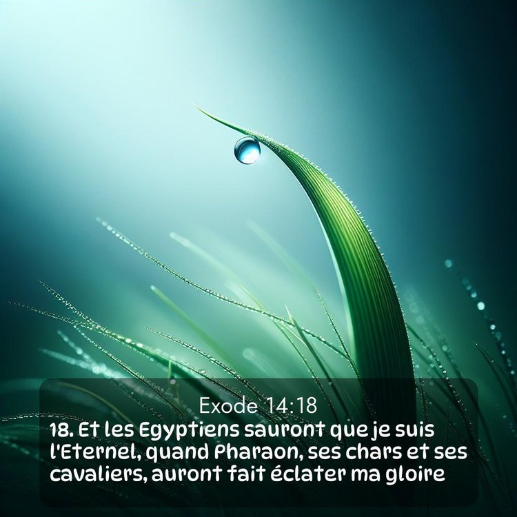 Segond Exode 14:18