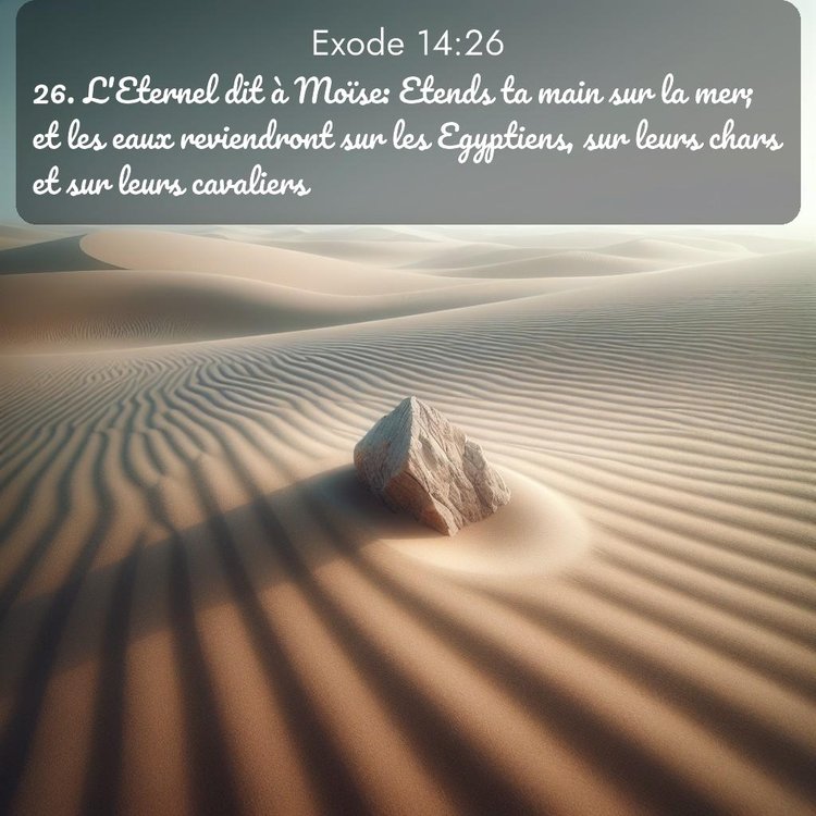 Segond Exode 14:26