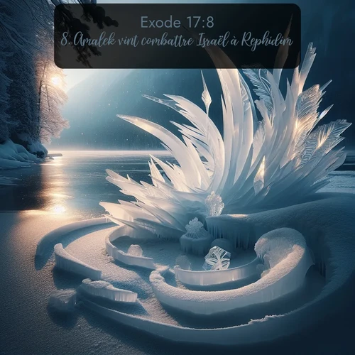 Segond Exode  ; image nature: image avec le verset biblique :Amalek vint combattre Israël à Rephidim. ;  ; 17:8