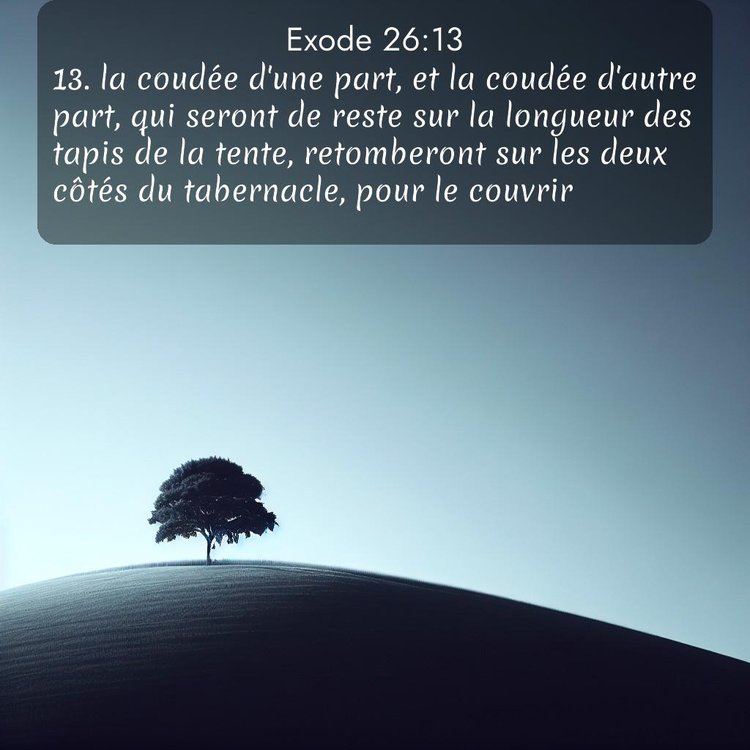 Segond Exode 26:13