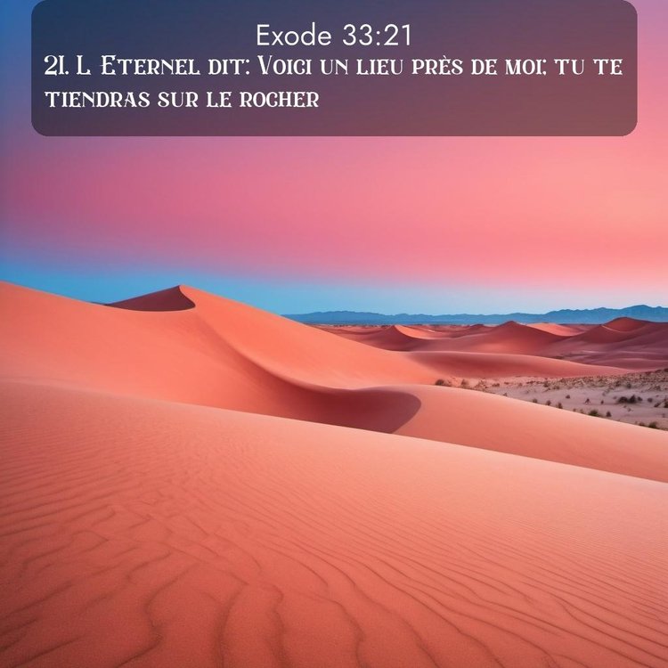 Segond Exode 33:21