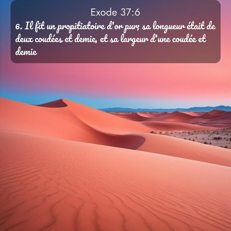 Segond Exode 37:6