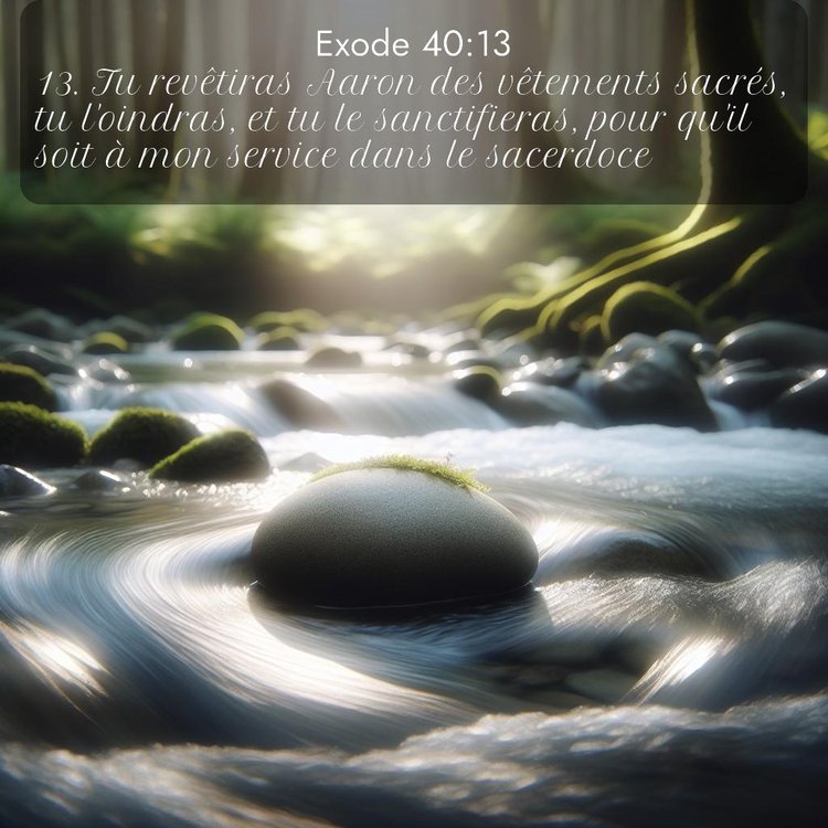 Segond Exode 40:13