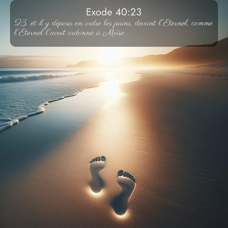 Segond Exode 40:23