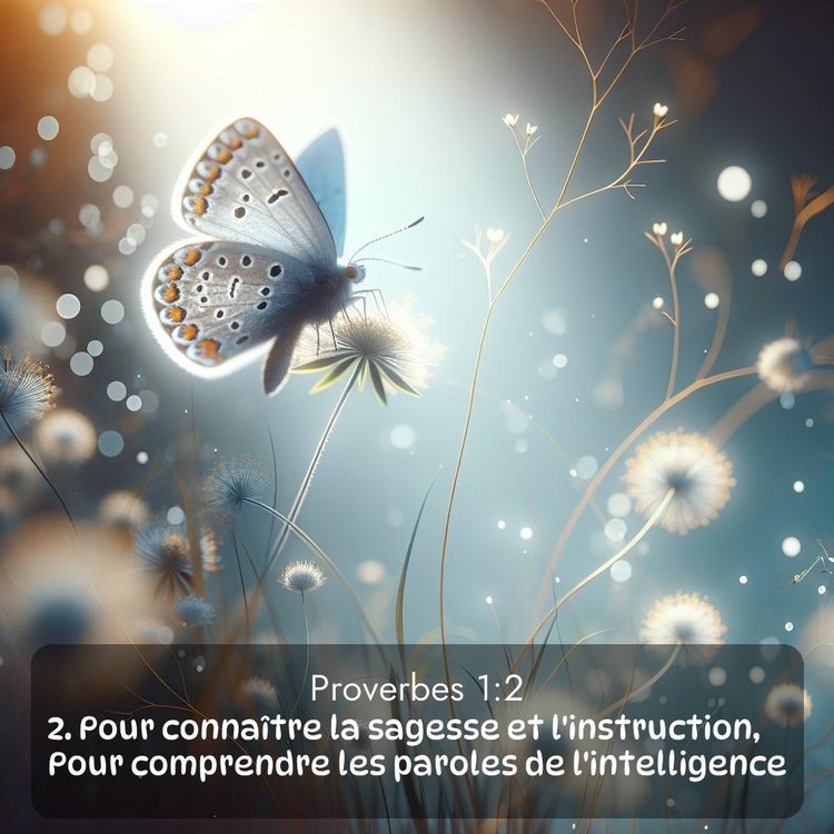 Segond Proverbes 1:2