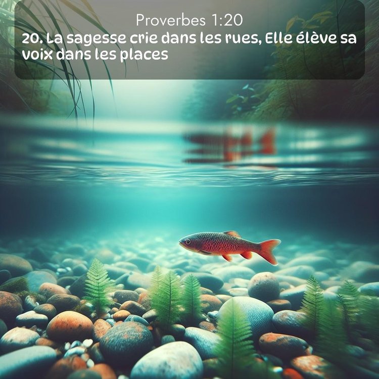 Segond Proverbes 1:20