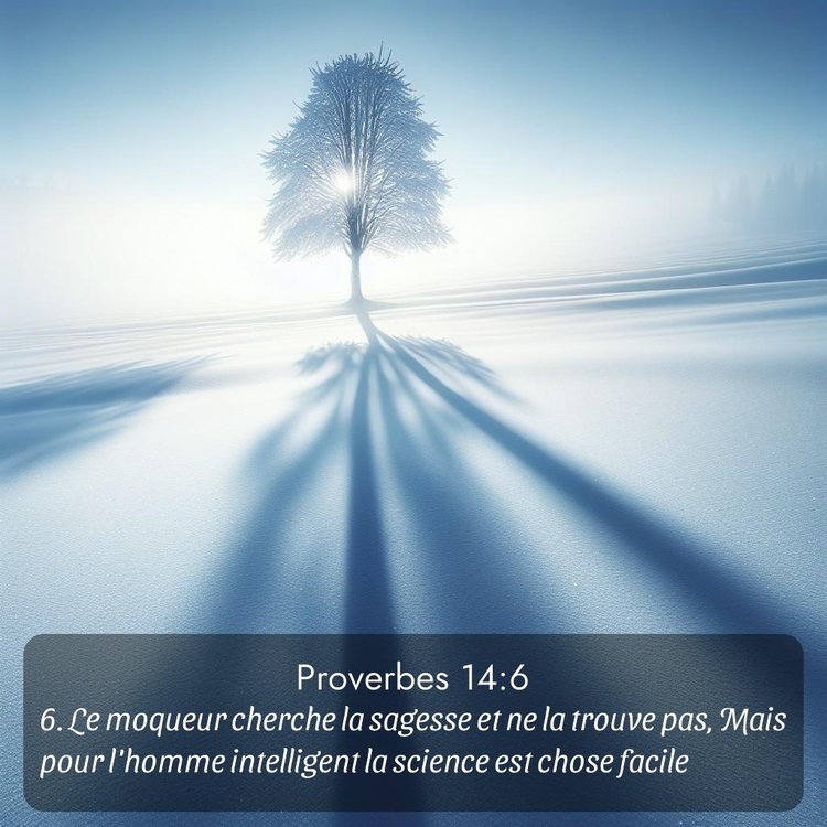 Segond Proverbes 14:6