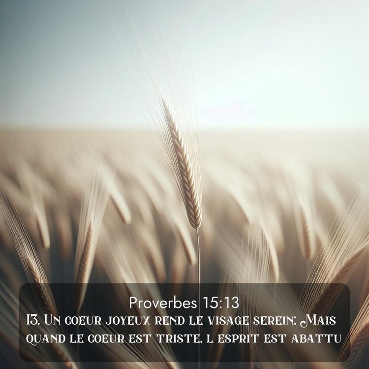 Segond Proverbes 15:13