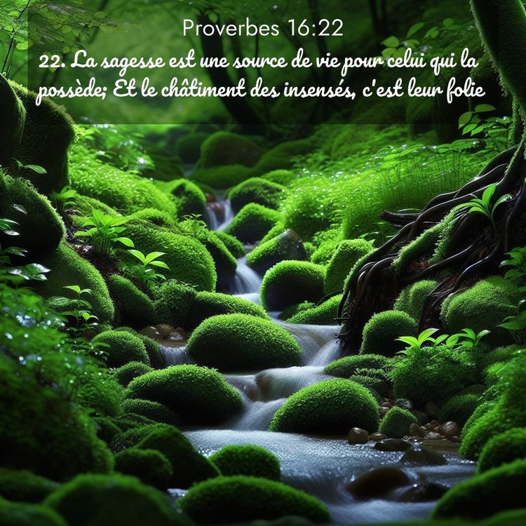 Segond Proverbes 16:22